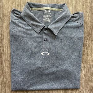 Oakley Men’s Golf Polo XL Steel Blue / White Accent